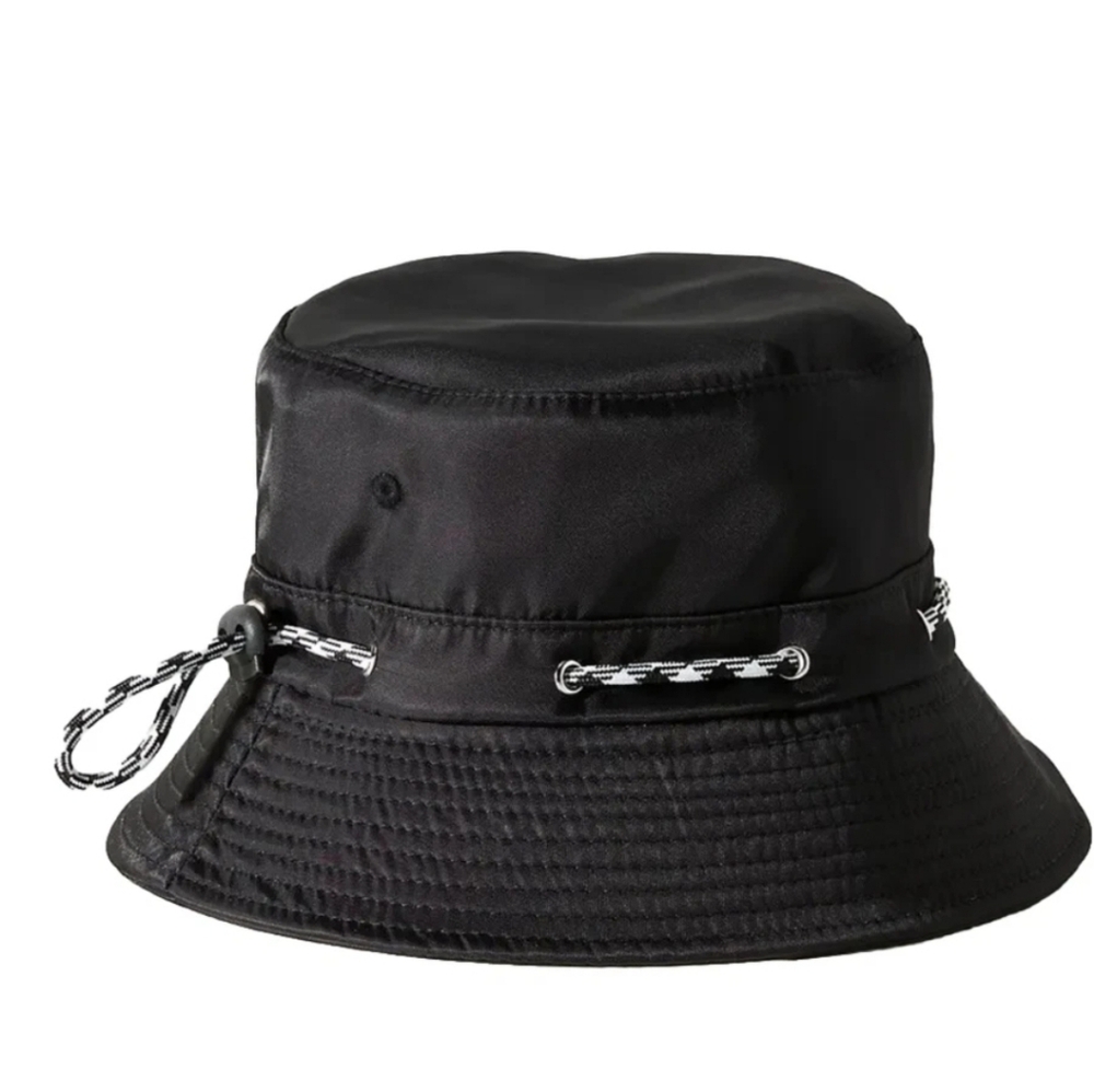 By Anthropologie Hat Nylon Sport Black Bucket One Size EUC